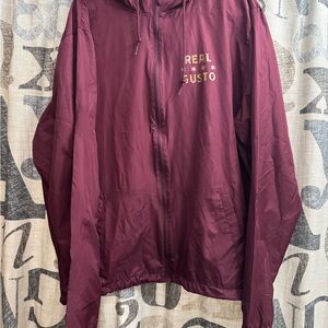 Chicago real gusto Maroon Hooded windbreaker